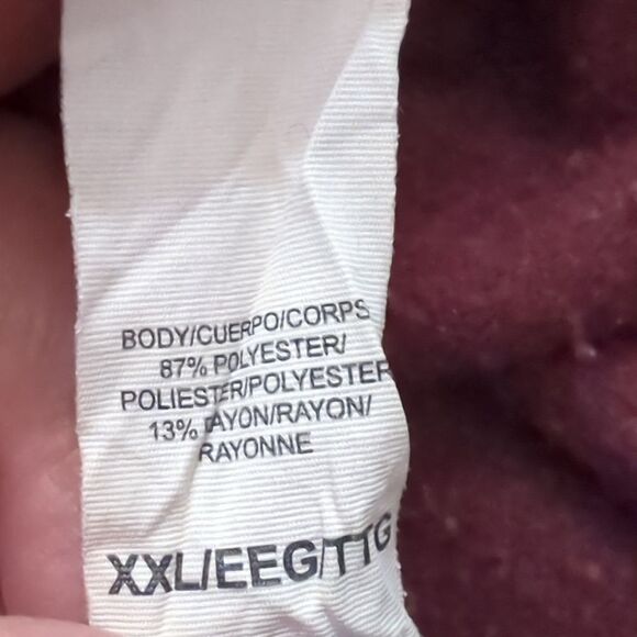 Gaiam Maroon Mock Turtleneck Blouse - Picture 6 of 6